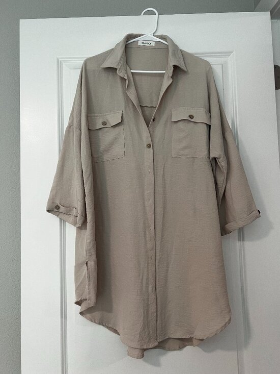 Bsubseach Other - 💕 Bsubseach Women’s Modern Beach Cover-Up – Apricot (XXL), Like New 💕